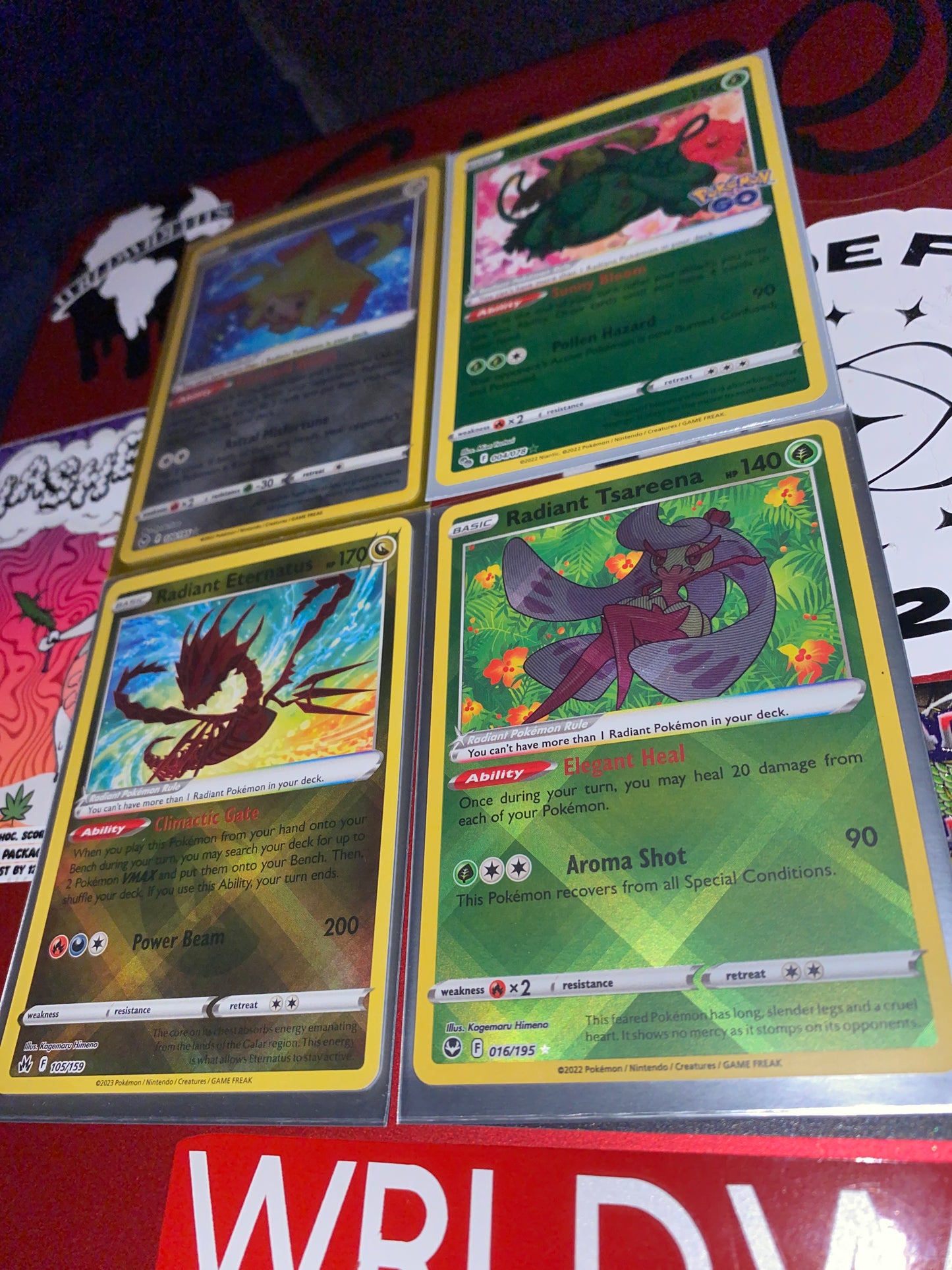 Set of 4 Radiant Holos