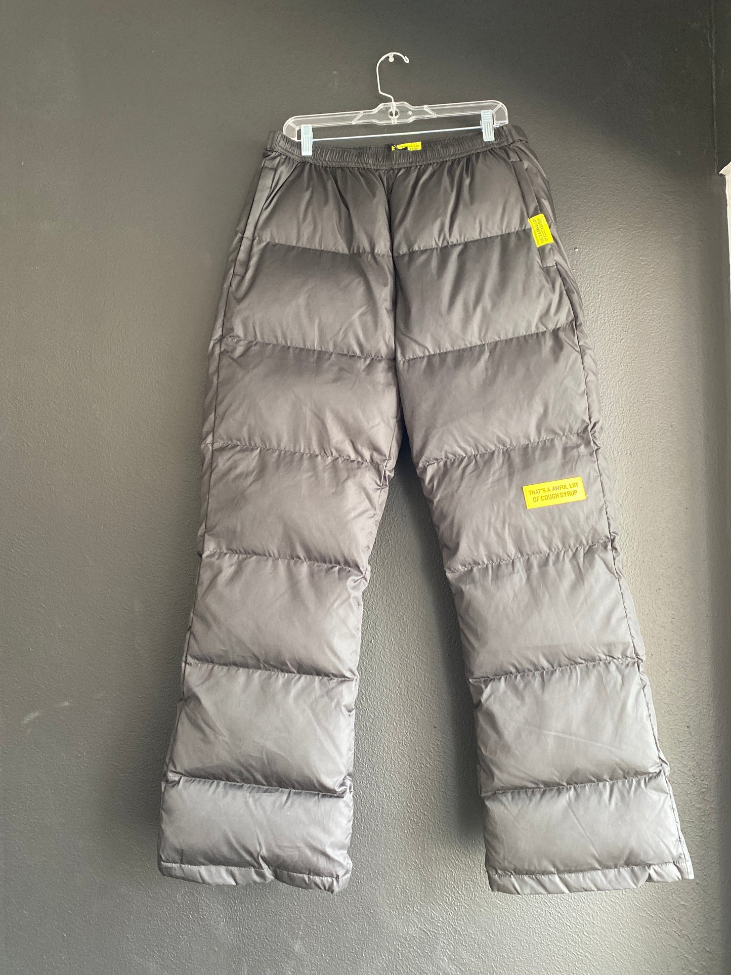 ALOCS Black Puffer Pants