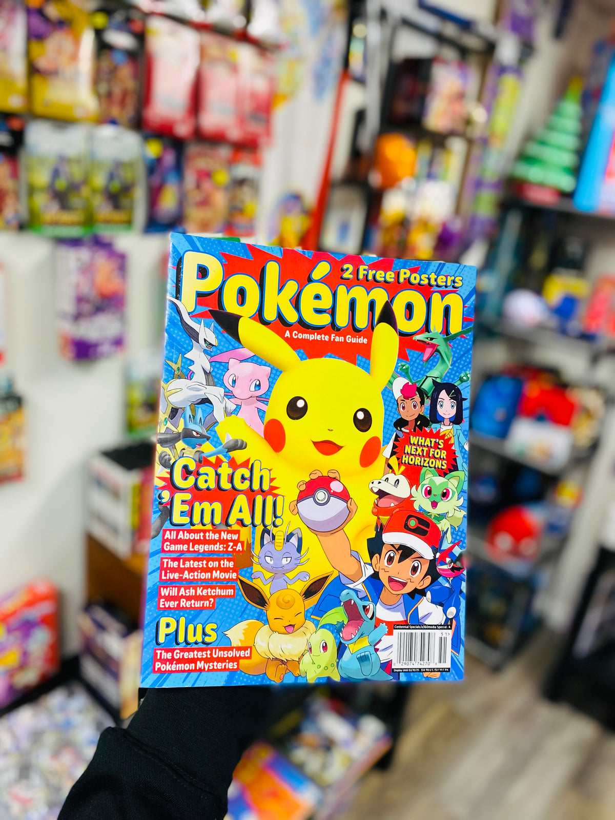 2024/25 Pokemon Magazine With Double Sided Poster Attached