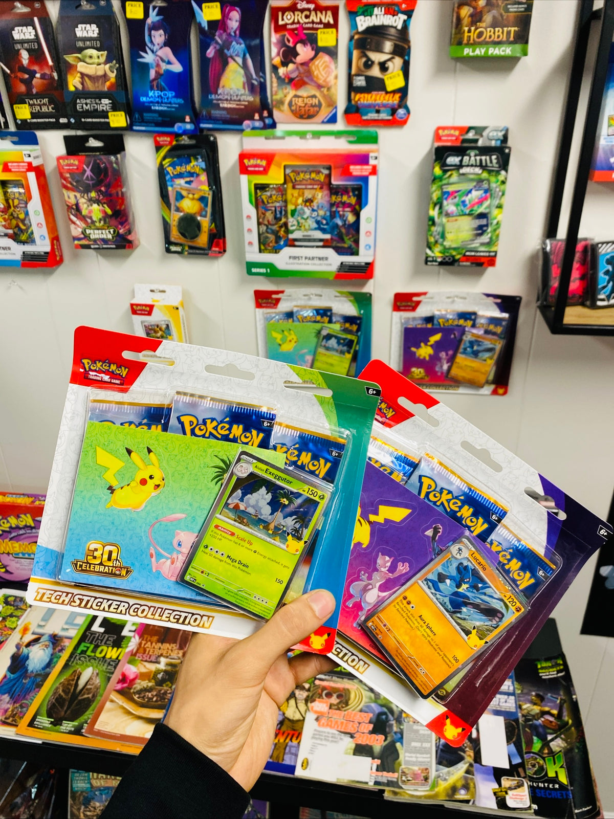 30th Celebration Alolan & Lucario Set of 2 Tech Sticker Collection