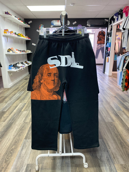 SDL Orange Benji Flared Sweatpants