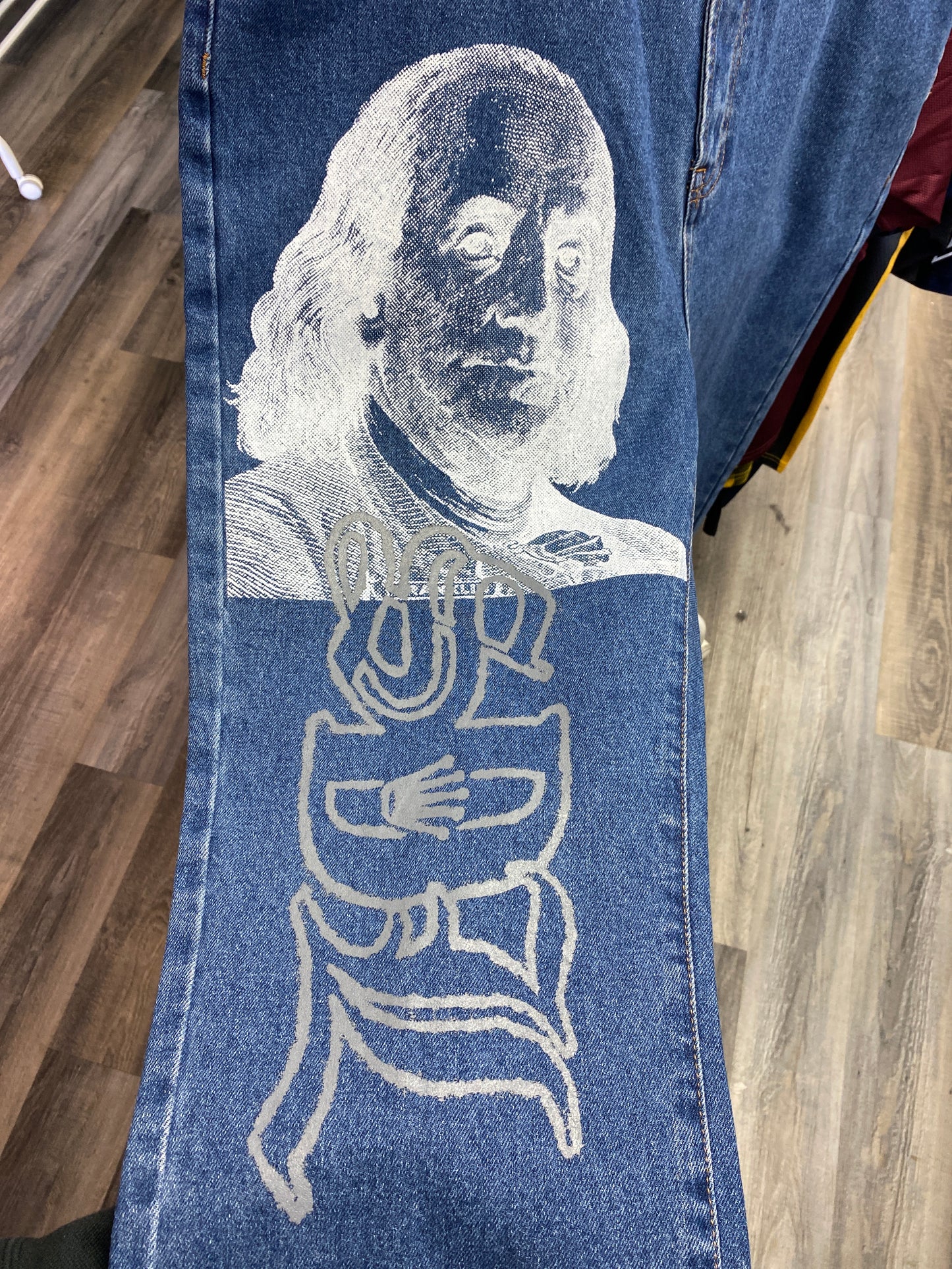 SDL light blue baggy Jean