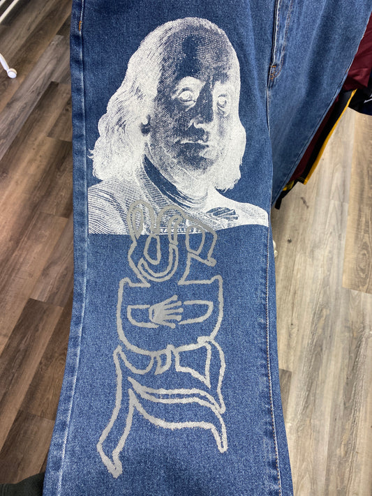 SDL light blue baggy Jean