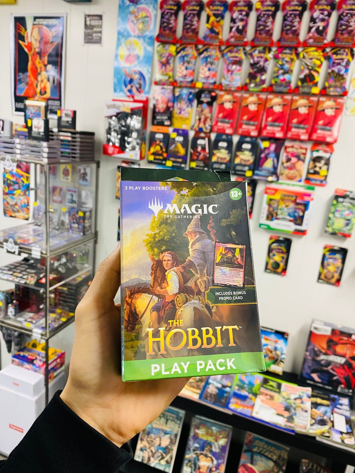 Magic x The Hobbit 3 Pack Box With Promo Card Inside