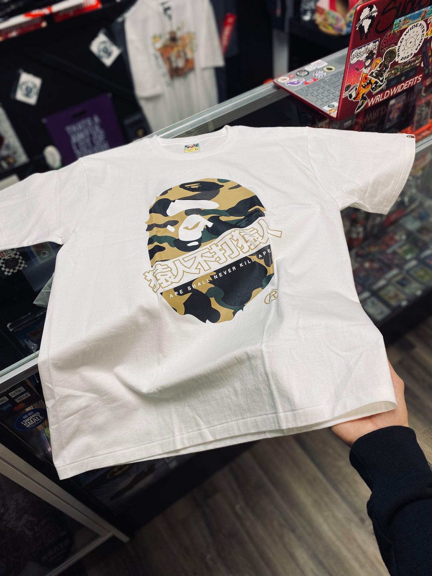 Bape Tee Desert Camo Ape Head