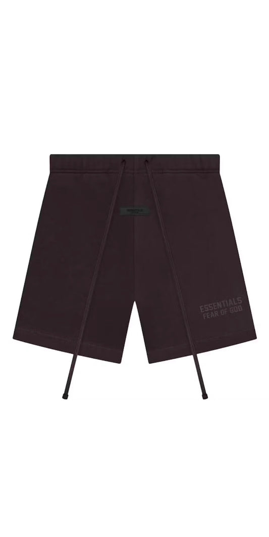 Plum sweat shorts