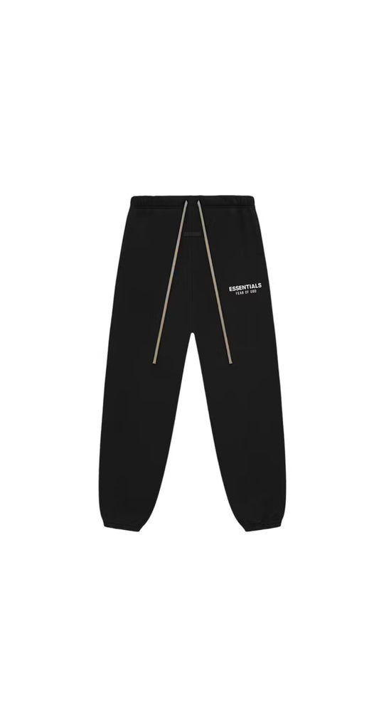 Jet Black sweats cuffed