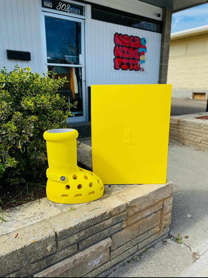 MSCHF x CROCS Big Yellow Boots