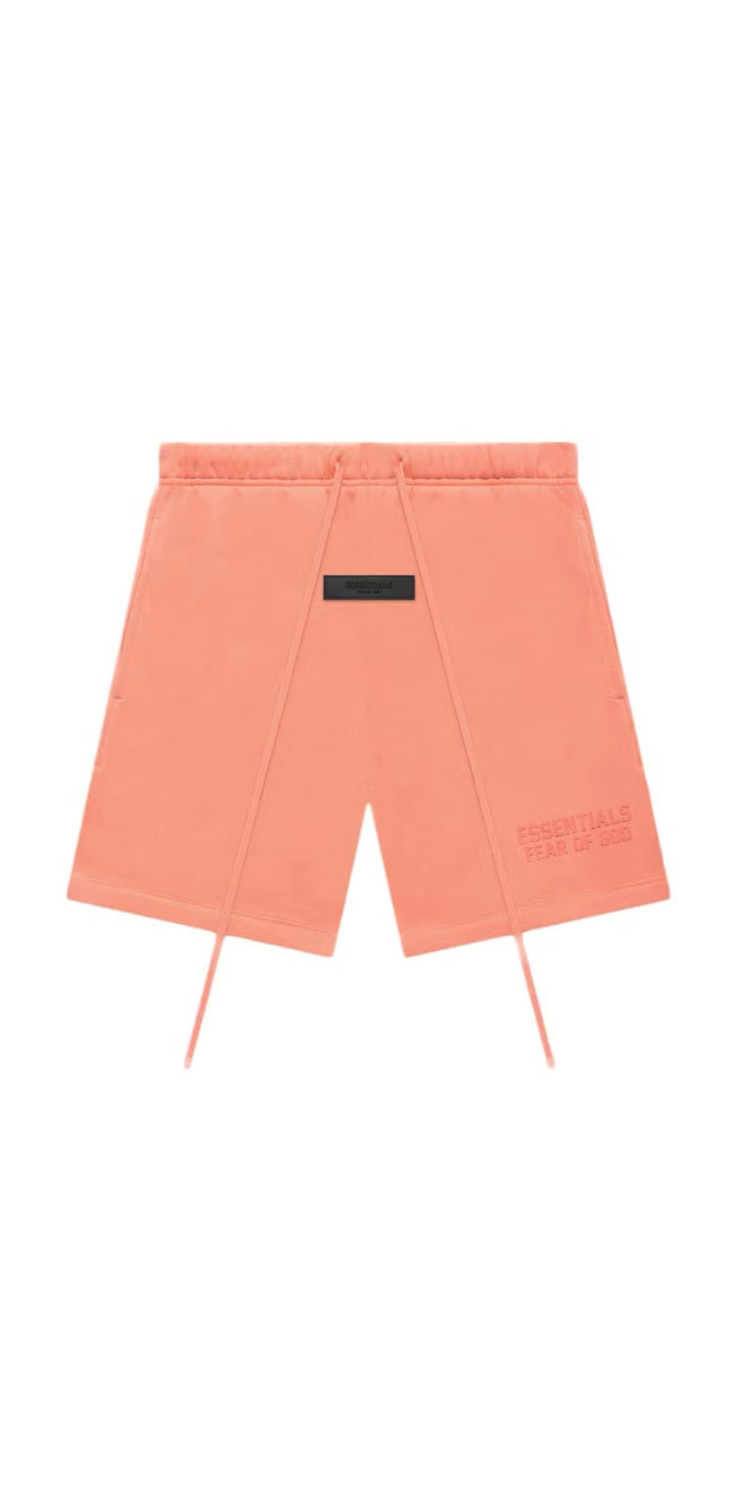 Coral sweat shorts