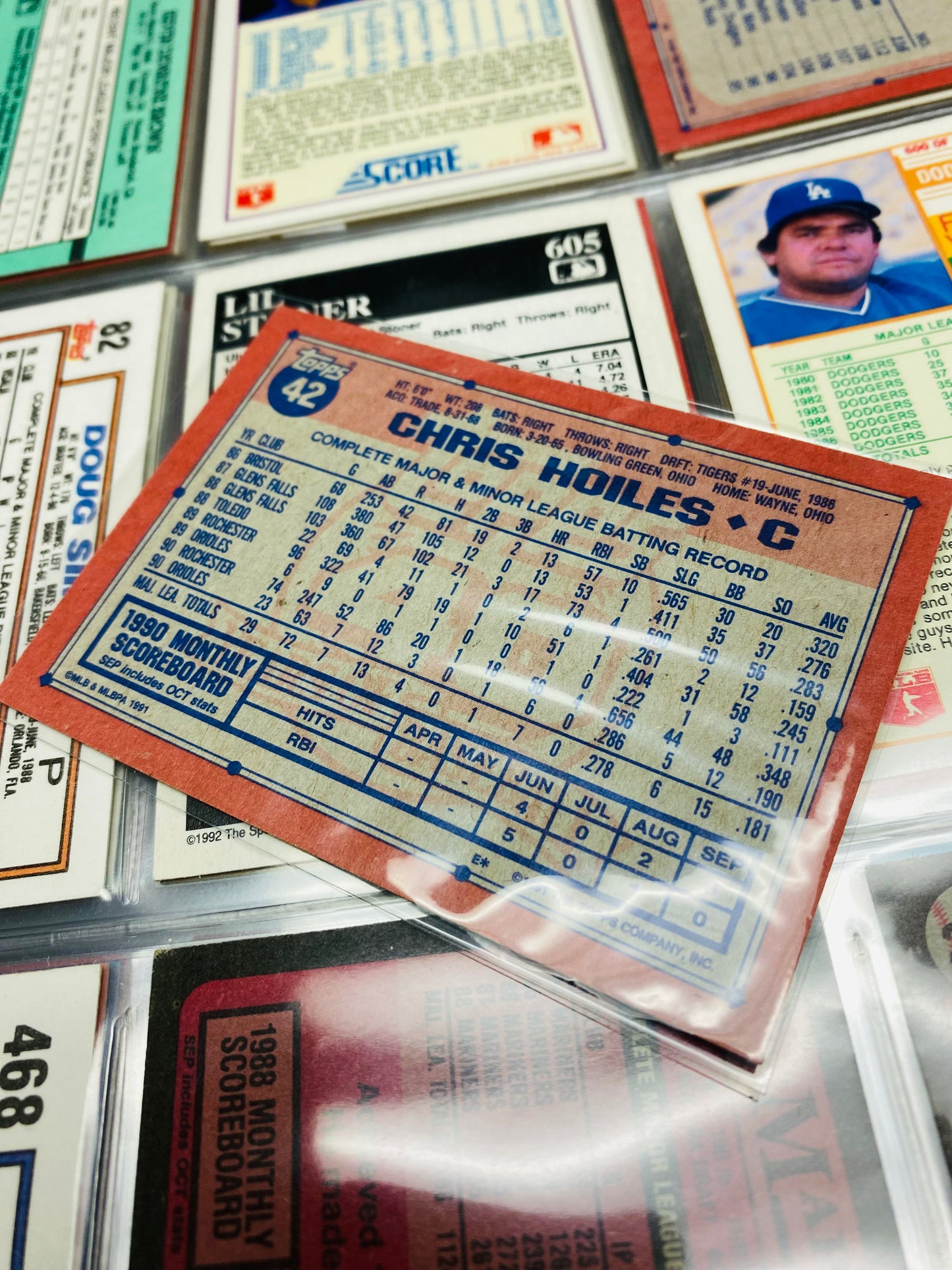 Chris Hoiles “Error Card” #42 1991