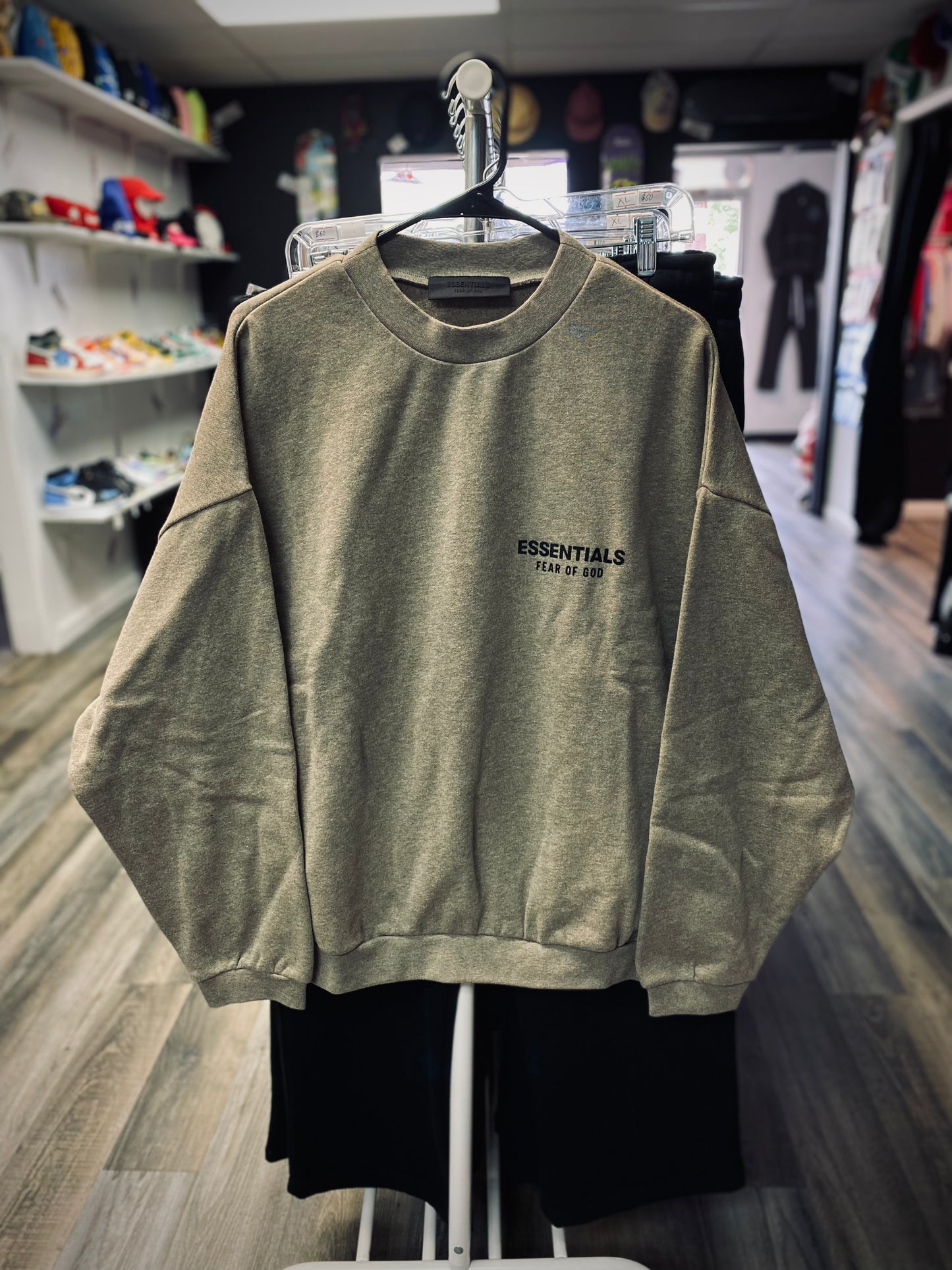 Fear Of God Essentials Crew Neck Heather Gray