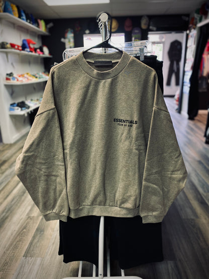 Fear Of God Essentials Crew Neck Heather Gray