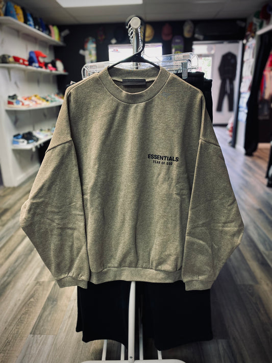 Fear Of God Essentials Crew Neck Heather Gray