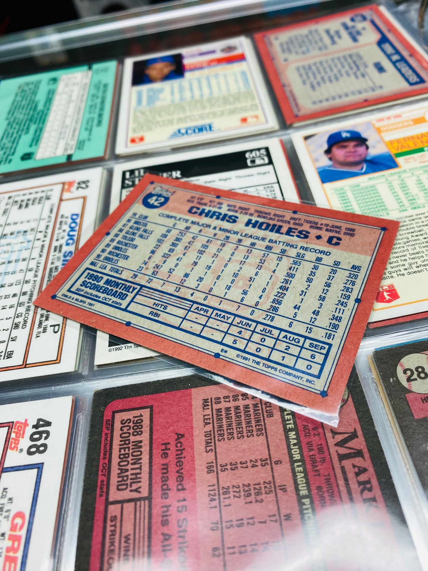 Chris Hoiles “Error Card” #42 1991
