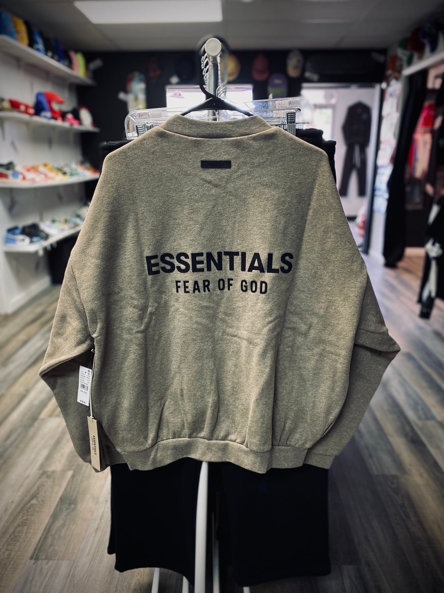 Fear Of God Essentials Crew Neck Heather Gray