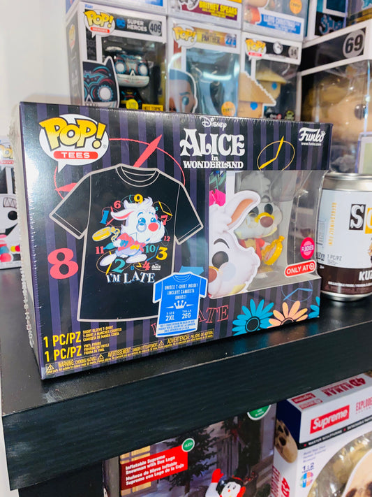 White Rabbit Funko With T-Shirt