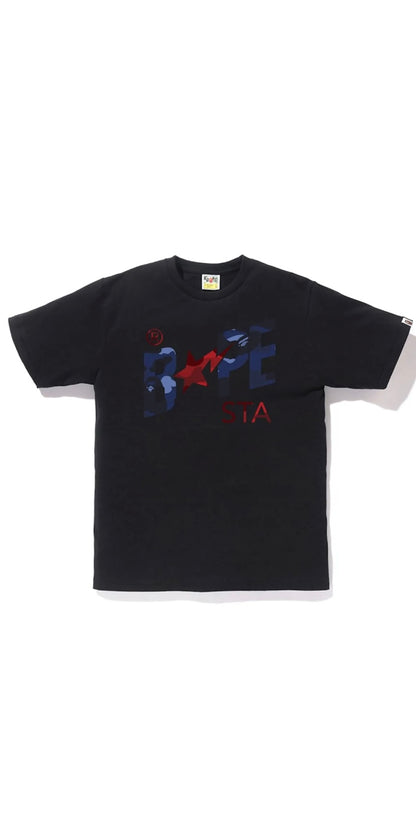 BAPE Color Camo Bapesta Logo Tee Shirt