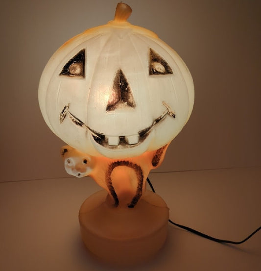 Vintage Pumpkin Lamp