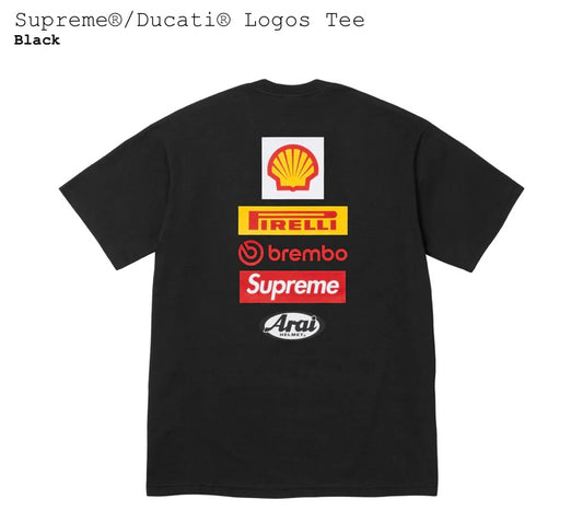 Supreme/Ducati Logos Tee