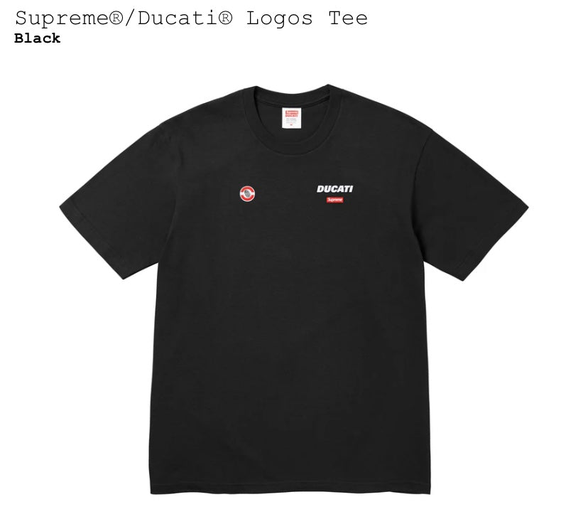 Supreme/Ducati Logos Tee