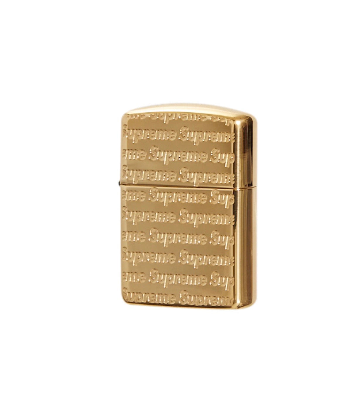 Supreme Repeat Engraved Zippo (Gold)