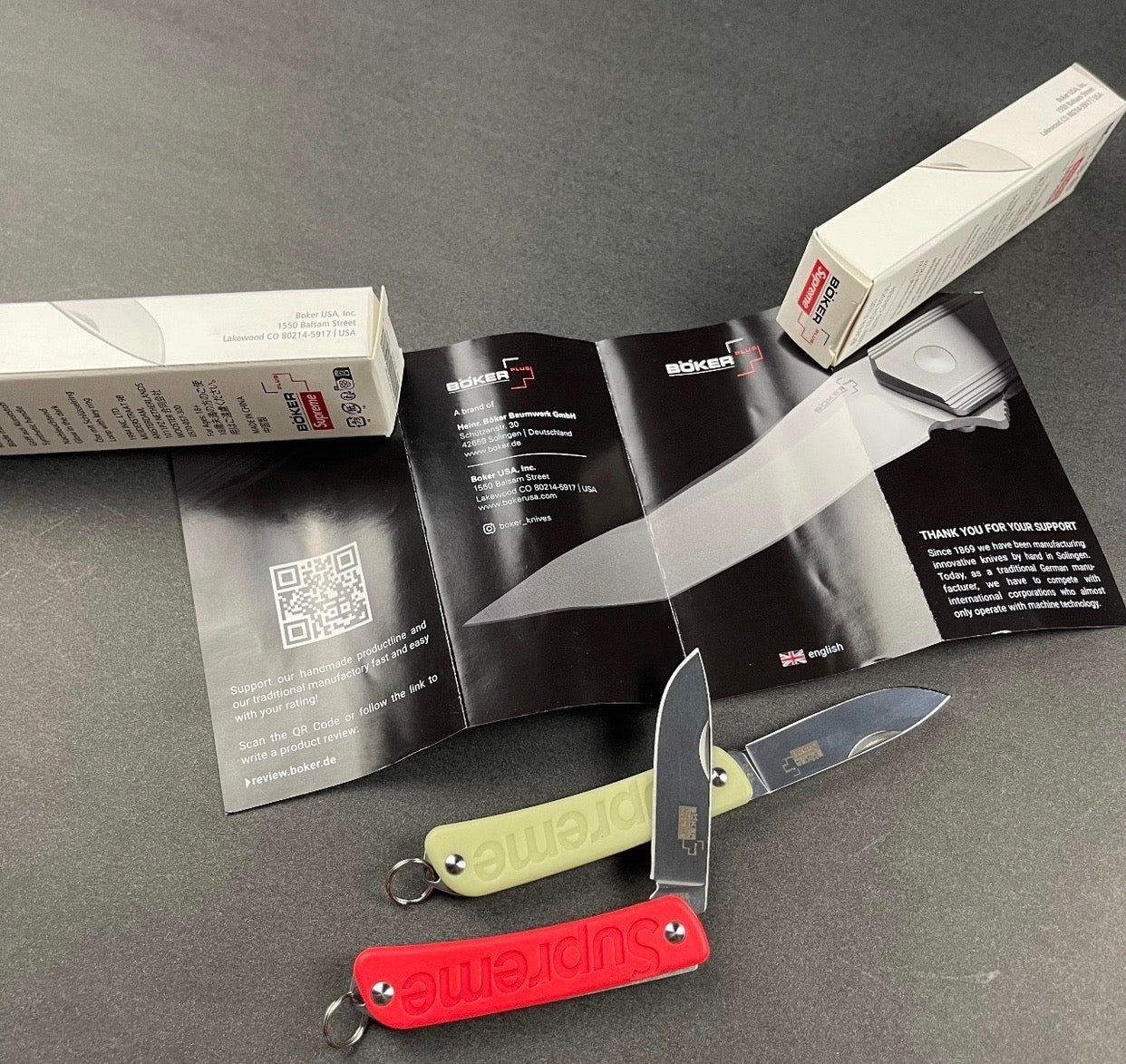 Supreme Boker Glow-in-the-dark Keychain Knife – WRLDWIDEFITS