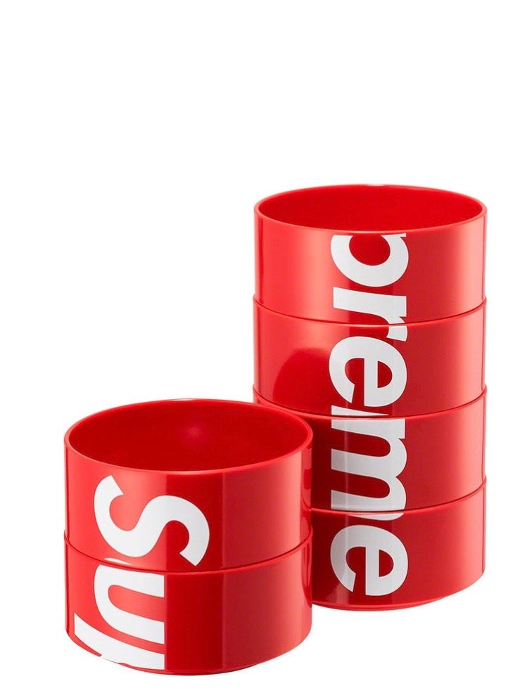 Red Supreme Heller Bowls (Set of 6)